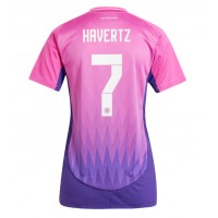 Camisa de Futebol Alemanha Kai Havertz #7 Equipamento Secundário Mulheres Europeu 2024 Manga Curta